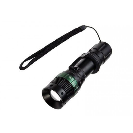 Svietidlo LED (3W) CREE (3xAAA) kov, fokus, čierne WL09