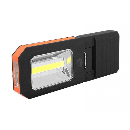 Svietidlo ručné TIROSS TS-1833 4 LED+COB, 3x AAA oranžová s magnetom Svietidlo ručné TIROSS TS-1833 4 LED+COB, 3x AAA oranžová s magnetom