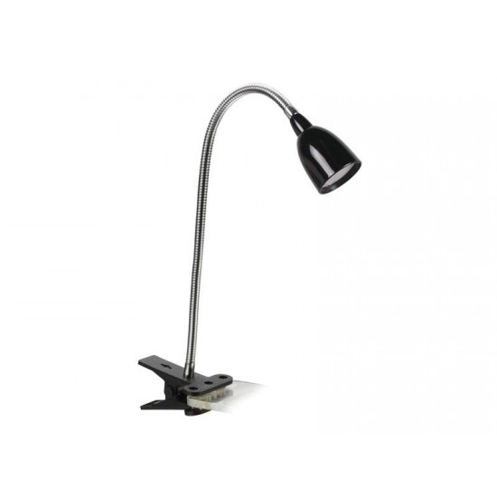LED stolná lampička, 2.5W, 3000K, clip, čierna farba LED stolná lampička, 2.5W, 3000K, clip, čierna farba