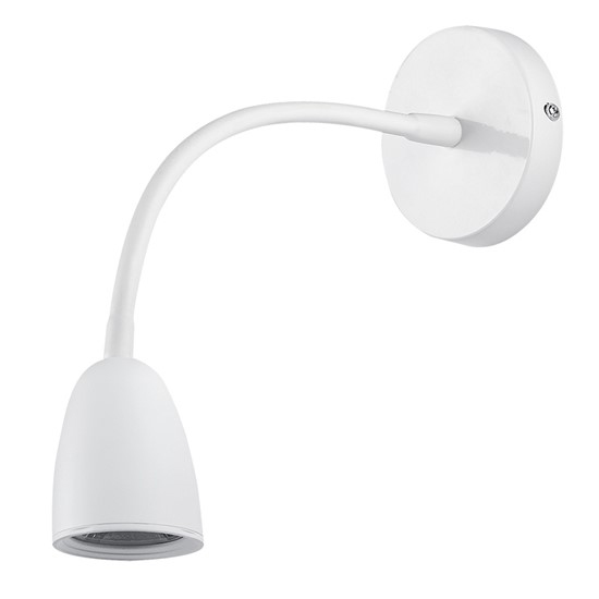 Svietidlo nástenné LED lampa stmievateľná, 4W, 280lm, 3000K, biela, WO54-W