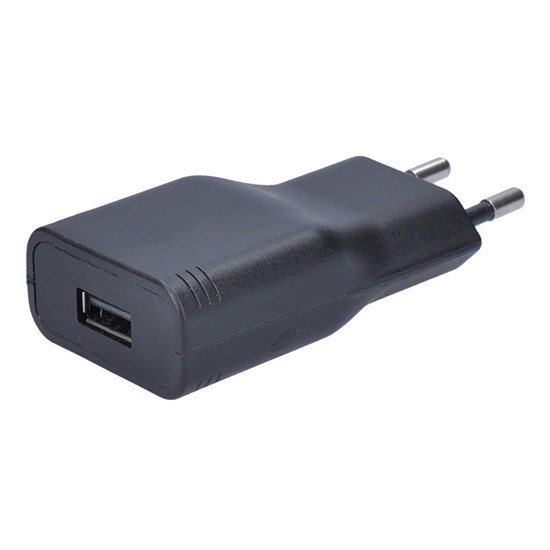 Adaptér, 1x USB, 2400mA, AC 230V, čierny DC47