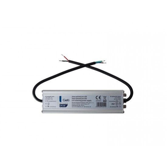 Zdroj spínaný pre LED 12V/ 60W Geti LPV-60