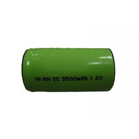 Nabíjací článok NiMH SC 1,2 V/3500mAh pásk. vývody 44x22mm Nabíjací článok NiMH SC 1,2 V/3500mAh pásk. vývody 44x22mm