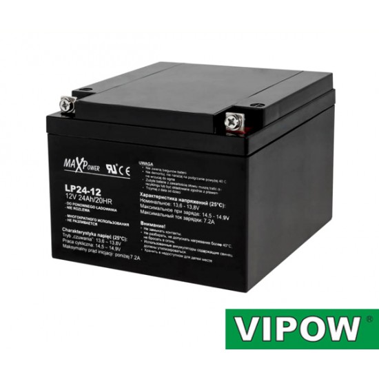 Batéria olovená 12V/24Ah VIPOW