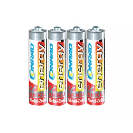 Batéria AAA(R03) nabíjacia CONRAD NiZn 550mAh, 1,6V (blister 4ks)