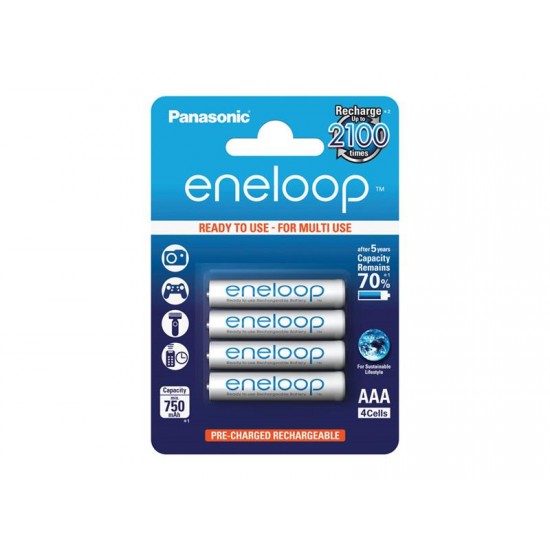 Batéria AAA (R03) nabíjacia 1,2V/750mAh Eneloop PANASONIC 4ks Batéria AAA (R03) nabíjacia 1,2V/750mAh Eneloop PANASONIC 4ks