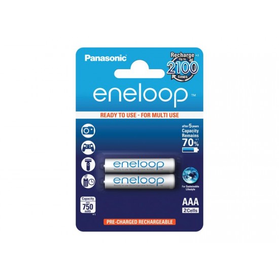 Batérie 4MCCE/2BE ENELOOP AAA 2x 2100 PANASONIC nabíjacie