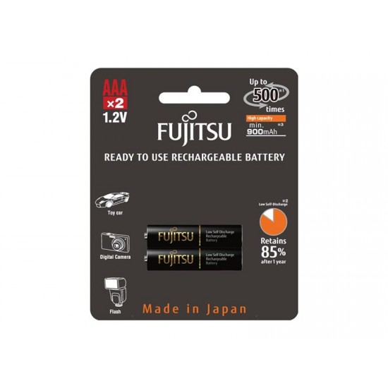 Batéria AAA (R03) nabíjacie 1,2V/900mAh Fujitsu black PRO 2ks Batéria AAA (R03) nabíjacie 1,2V/900mAh Fujitsu black PRO 2ks