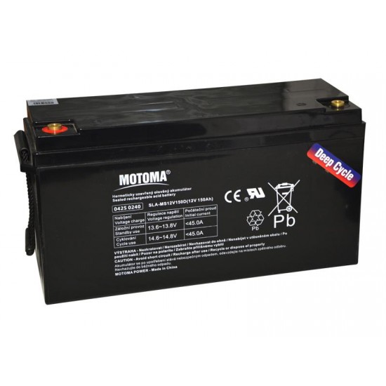 Batéria olovená 12V/ 150Ah Trakčná MOTOMA