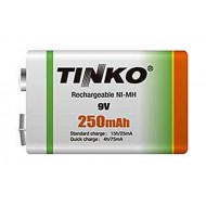 Batéria 6F22 (9V) nabíjacia TINKO NiMH 250mAh