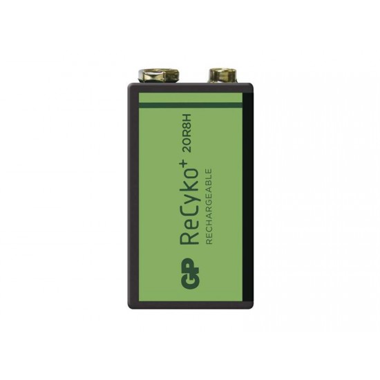 Batéria 6F22 (9V) nabíjacia GP Recyko+ 200mAh