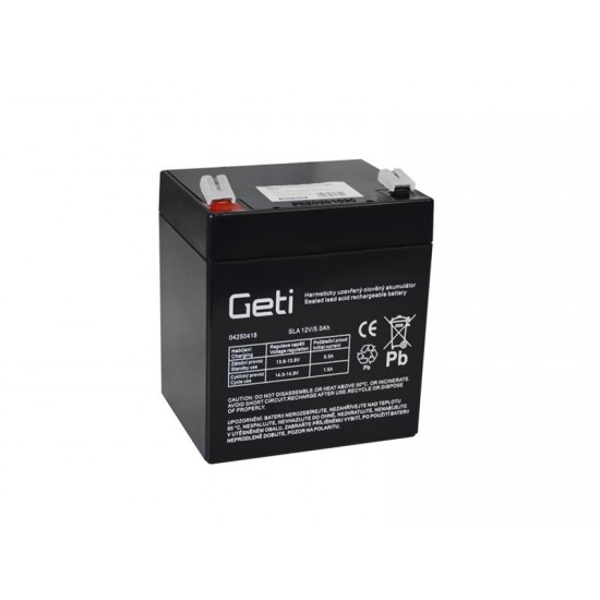 Batéria olovená 12V 5.0Ah Geti Batéria olovená 12V 5.0Ah Geti