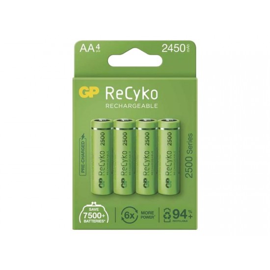 Batéria AA (R6) nabíjacie 1,2V/2450mAh GP Recyko 4ks