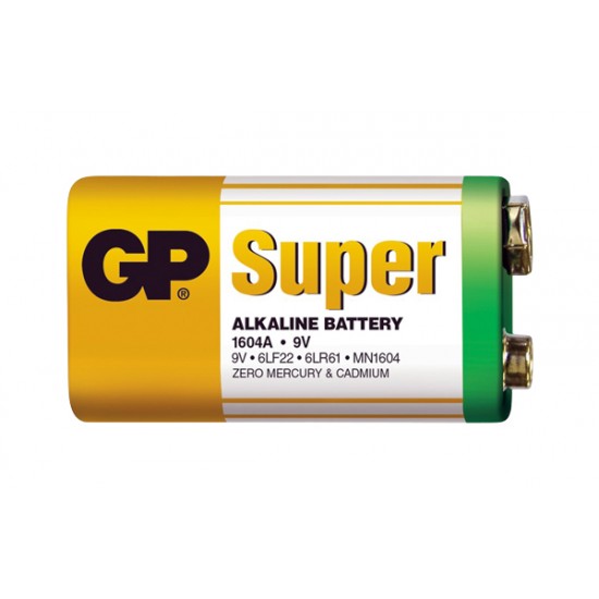 Batéria GP alkalická 9V blok fólia Batéria GP alkalická 9V blok fólia