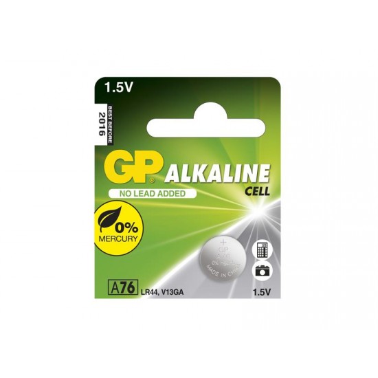 Batéria LR44 (A76) GP alkalická Batéria LR44 (A76) GP alkalická