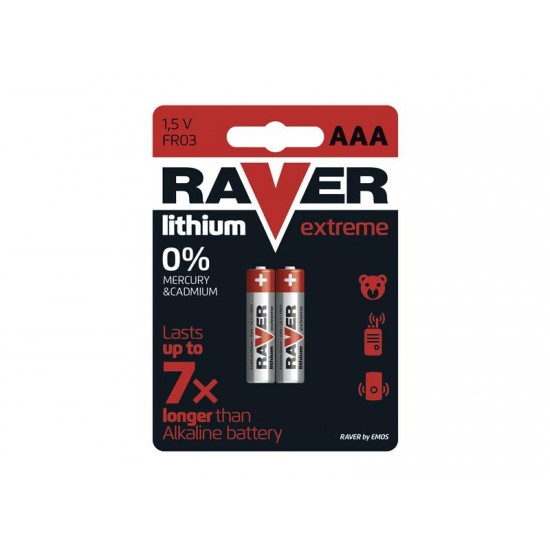 Batéria AAA(R03) líthiová RAVER