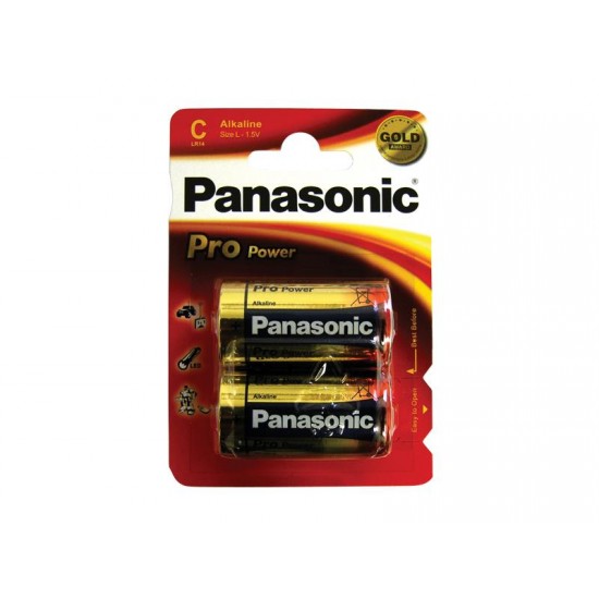 Batéria C (R14) alkalická Panasonic Pro Power (blister 2ks)