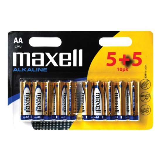 Batéria AA (R6) alkalická MAXELL (blistr 10ks)