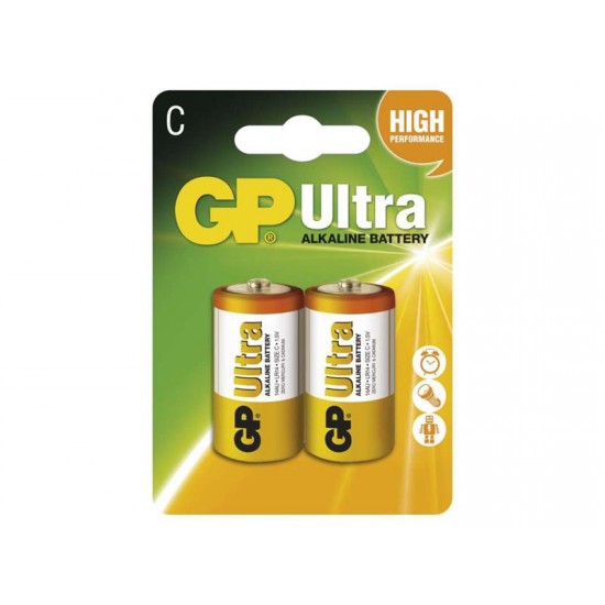 Batéria C (R14) alkalická GP Ultra Alkaline R14 Batéria C (R14) alkalická GP Ultra Alkaline R14