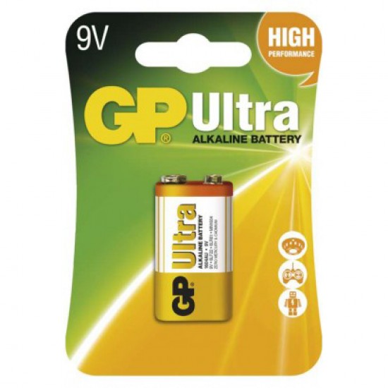 Batéria 6F22 (9V) alkalická GP Ultra Alkaline 9V Batéria 6F22 (9V) alkalická GP Ultra Alkaline 9V