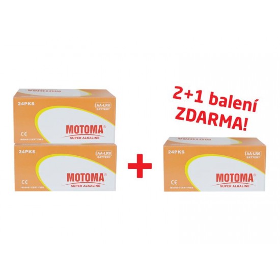Balíček 2+1 (288 ks) Batéria alkalická AA (LR6) MOTOMA Ultra Alkaline Balíček 2+1 (288 ks) Batéria alkalická AA (LR6) MOTOMA Ultra Alkaline