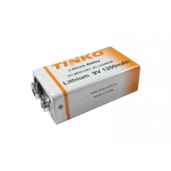 Batéria TINKO ER9 (6F22) 9V lithiová 1200mAh Batéria TINKO ER9 (6F22) 9V lithiová 1200mAh