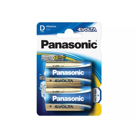 Batéria D (R20) alkalická PANASONIC Evolta LR20 2BP Batéria D (R20) alkalická PANASONIC Evolta LR20 2BP
