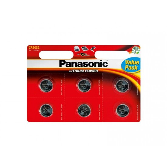 Batéria CR2032 PANASONIC lithiová 6BP