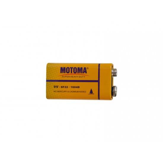 Batéria 6F22 (9V) Zn-Cl MOTOMA