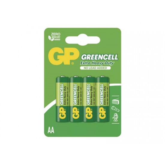 Batéria AA (R6) Zn-Cl GP Greencell 4ks