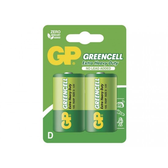 Bateria D (R20) Zn-Cl GP Greencell 2ks