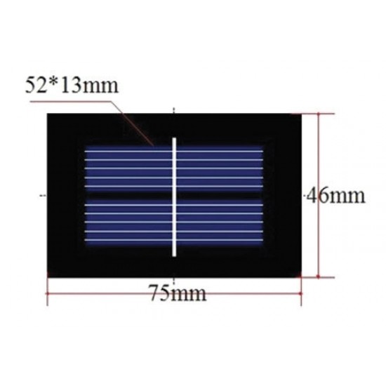 Fotovoltaický solárny článok 1V / 0,2W (panel) + káblové vývody Fotovoltaický solárny článok 1V / 0,2W (panel) + káblové vývody