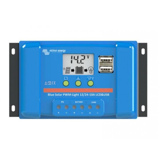 Solárny regulátor PWM BlueSolar 5A LCD and USB 12V / 24V