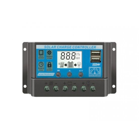 Solárny regulátor PWM KLX1220 12V/20A+USB Solárny regulátor PWM KLX1220 12V/20A+USB