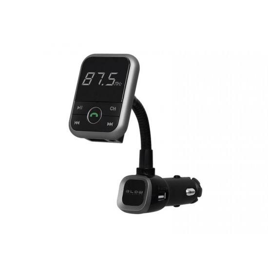 Transmitter do auta FM BLOW + HandsFree BLUETOOTH + USB nabíjačka 2.1A čierna