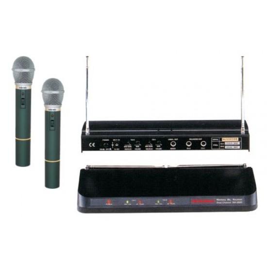 Mikrofón bezdrôtový SHOW WR202R+2xVXM286TS sada