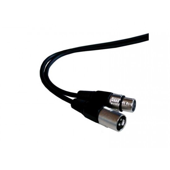 Vodič mikrofónny alebo DMX vodič 5m, XLR koncovka, XLR zásuvka Vodič mikrofónny alebo DMX vodič 5m, XLR koncovka, XLR zásuvka