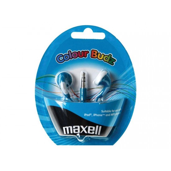Slúchadlá Maxell 303359 Colour Budz Blue Slúchadlá Maxell 303359 Colour Budz Blue