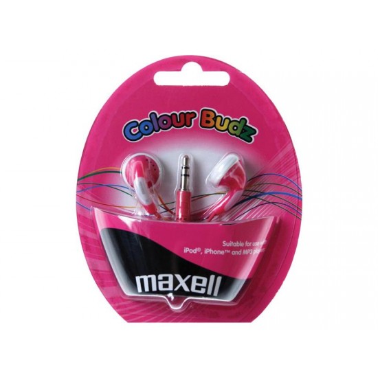 Slúchadlá Maxell 303358 Colour Budz Pink