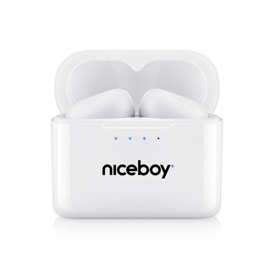 Slúchadlá Bluetooth NICEBOY HIVE Podsie 2021 POLAR WHITE