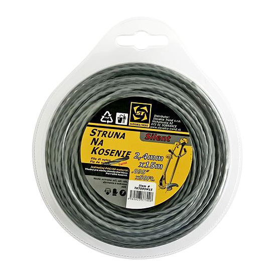 Struna TwistSilent Pro, 2,4mm/15m Struna TwistSilent Pro, 2,4mm/15m