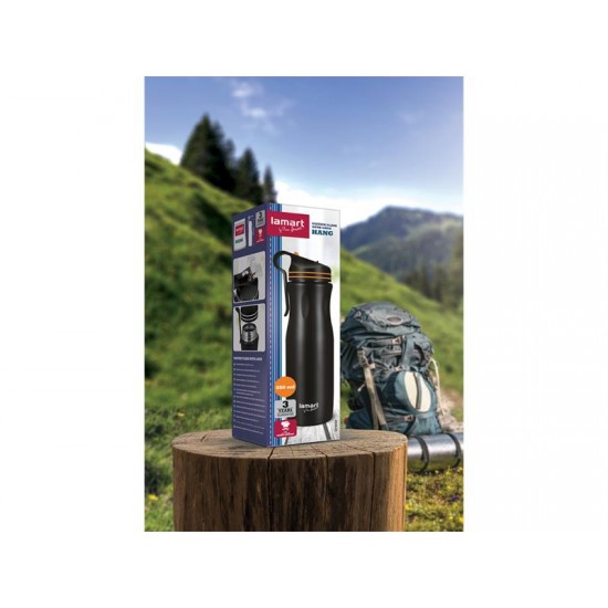 Termoska 550ml HANG LAMART LT4048 čierna/oranžová Termoska 550ml HANG LAMART LT4048 čierna/oranžová