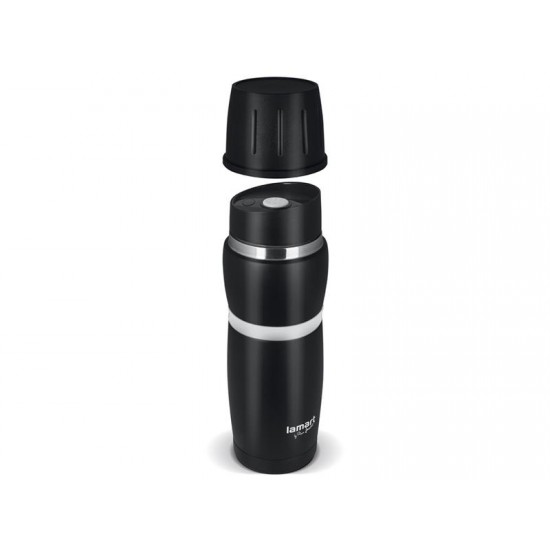 Termoska 480ml CUP LAMART LT4052 čierna/biela Termoska 480ml CUP LAMART LT4052 čierna/biela