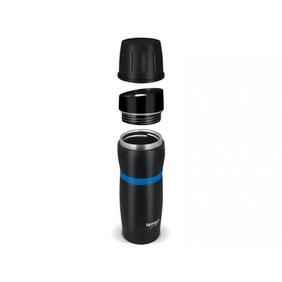 Termoska 480ml CUP LAMART LT4053 čierna/modrá Termoska 480ml CUP LAMART LT4053 čierna/modrá