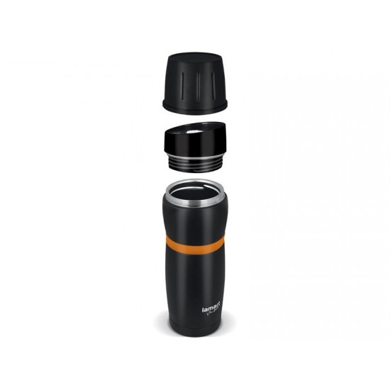 Termoska 480ml CUP LAMART LT4054 čierna/oranžová Termoska 480ml CUP LAMART LT4054 čierna/oranžová