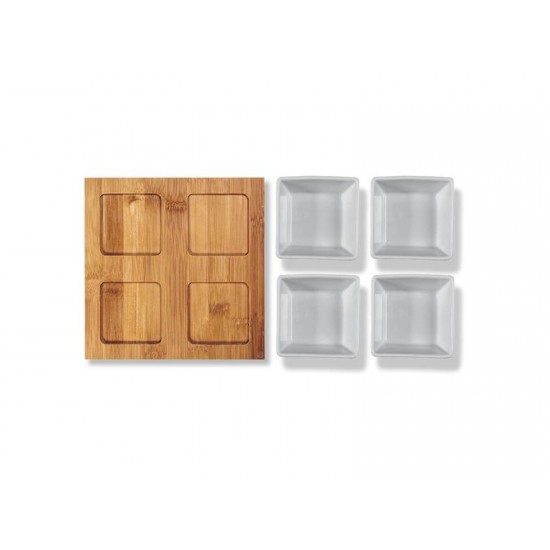 Misky servírovacie LAMART LT9018 4ks 19x19 BAMBOO Misky servírovacie LAMART LT9018 4ks 19x19 BAMBOO