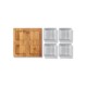 Misky servírovacie LAMART LT9018 4ks 19x19 BAMBOO Misky servírovacie LAMART LT9018 4ks 19x19 BAMBOO