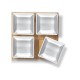 Misky servírovacie LAMART LT9018 4ks 19x19 BAMBOO Misky servírovacie LAMART LT9018 4ks 19x19 BAMBOO