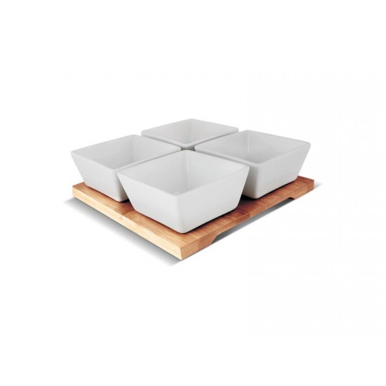 Misky servírovacie LAMART LT9018 4ks 19x19 BAMBOO Misky servírovacie LAMART LT9018 4ks 19x19 BAMBOO