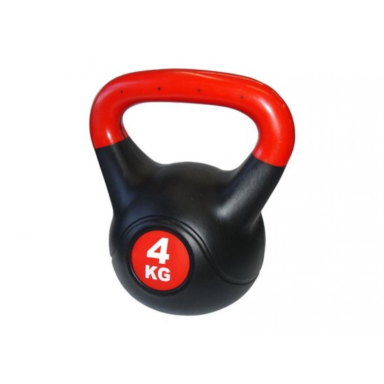 Kettlebell ACRA s cementovou náplňou 4kg Kettlebell ACRA s cementovou náplňou 4kg